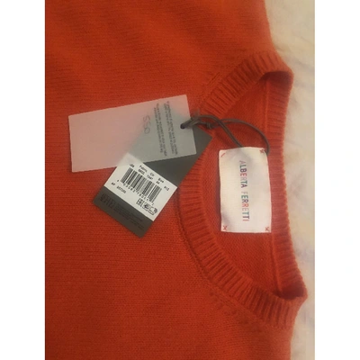 Pre-owned Alberta Ferretti Wool Jumper In Orange