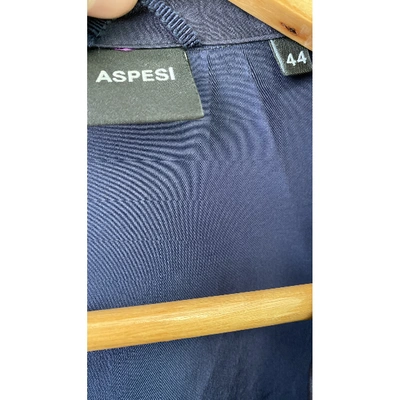 Pre-owned Aspesi Silk Jacket In Blue