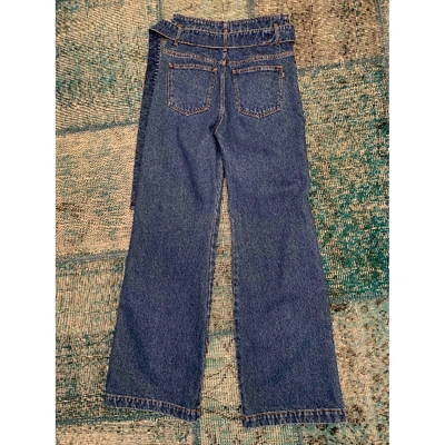 Pre-owned Msgm Large Jeans In Blue