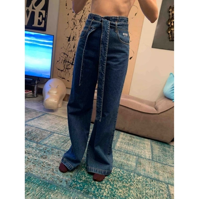 Pre-owned Msgm Large Jeans In Blue