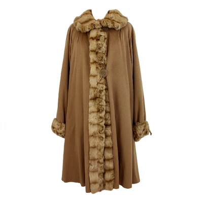 Pre-owned Fendi Beige Fur Coat