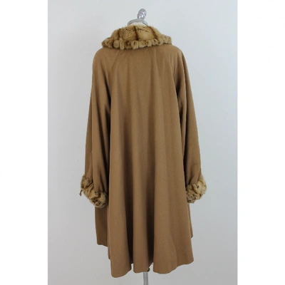 Pre-owned Fendi Beige Fur Coat