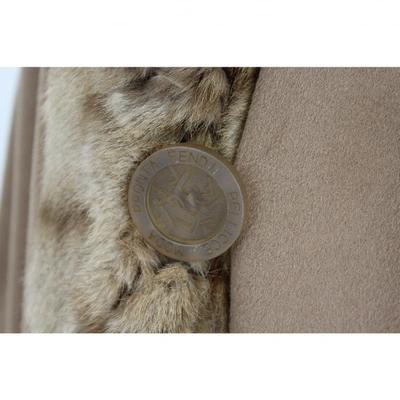 Pre-owned Fendi Beige Fur Coat