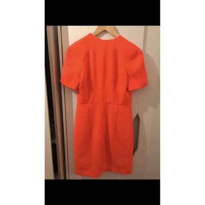 Pre-owned Claudie Pierlot Mid-length Dress In Orange