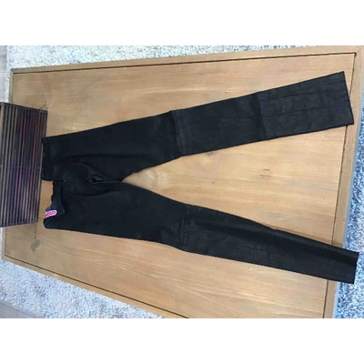 Pre-owned Manoush Black Cotton Trousers
