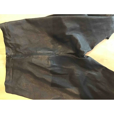 Pre-owned Manoush Black Cotton Trousers