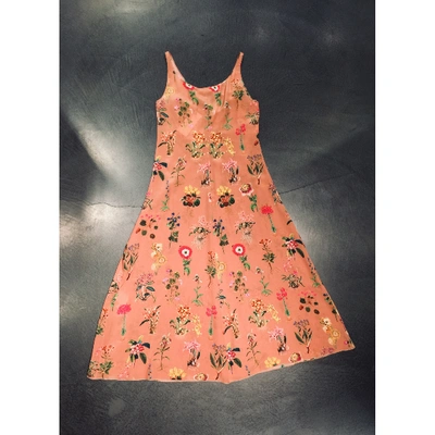 Pre-owned N°21 Silk Mid-length Dress In Pink