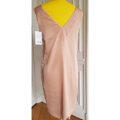 Pre-owned Closed Mid-length Dress In Pink