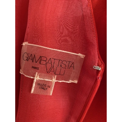 Pre-owned Giambattista Valli Silk Mini Dress In Red