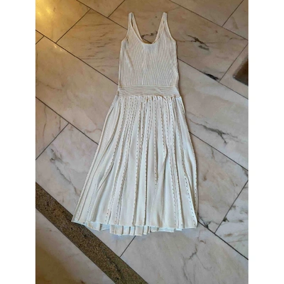 Pre-owned Ferragamo Beige Dress