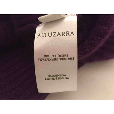 Pre-owned Altuzarra Purple Cashmere Knitwear