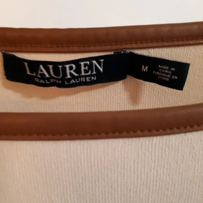 Pre-owned Lauren Ralph Lauren Vest In Ecru