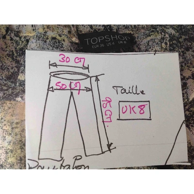 Pre-owned Topshop Tophop  Trousers