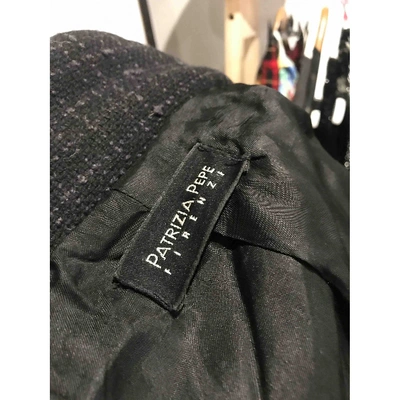 Pre-owned Patrizia Pepe Wool Coat In Grey