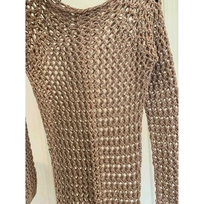 Pre-owned Balmain Beige Cotton Dress