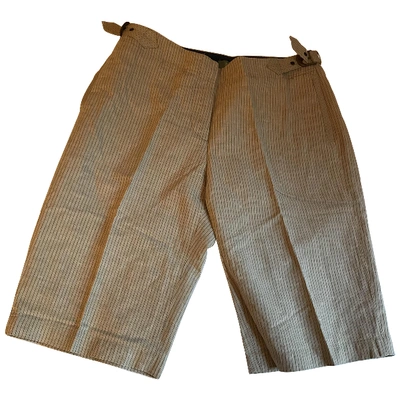 Pre-owned Hoss Intropia Beige Cotton Shorts