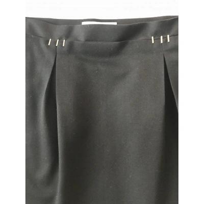 Pre-owned Viktor & Rolf Wool Mini Skirt In Black