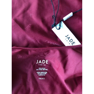 Pre-owned Jade Swim One-piece Swimsuit In Burgundy