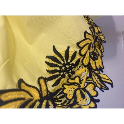 Pre-owned Sandro Yellow Cotton Tops
