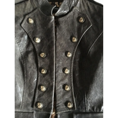 Pre-owned Dolce & Gabbana Brown Leather Leather Jacket