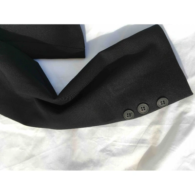 Pre-owned Bassike Wool Short Vest In Black