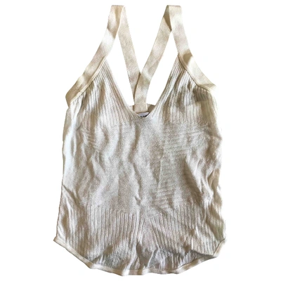 Pre-owned Costume National Camisole In White