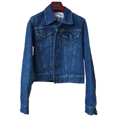 Pre-owned Simonetta Ravizza Blue Denim - Jeans Jacket