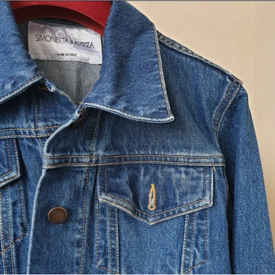 Pre-owned Simonetta Ravizza Blue Denim - Jeans Jacket