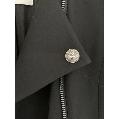 Pre-owned Pierre Balmain Wool Coat In Black