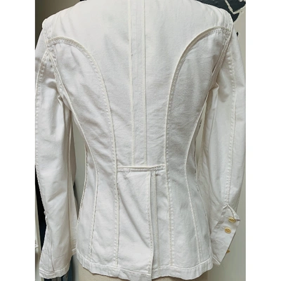 Pre-owned Costume National White Cotton Jacket