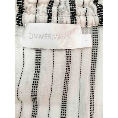 Pre-owned Zimmermann Tunic In White