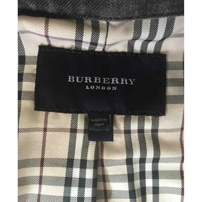 Pre-owned Burberry Jacket In Grey