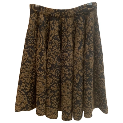 Pre-owned Ronny Kobo Green Wool Skirt