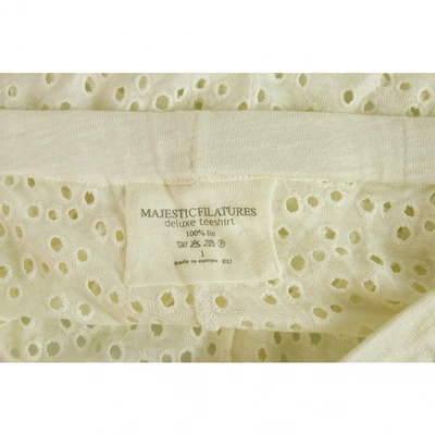 Pre-owned Majestic White Cotton Shorts