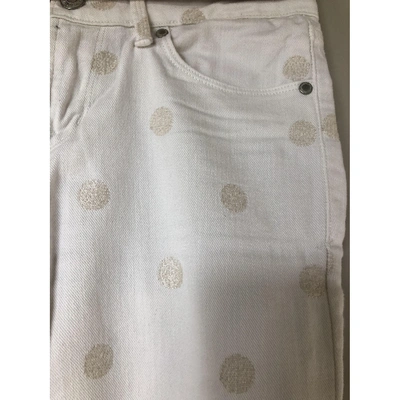 Pre-owned Marc By Marc Jacobs White Cotton Jeans