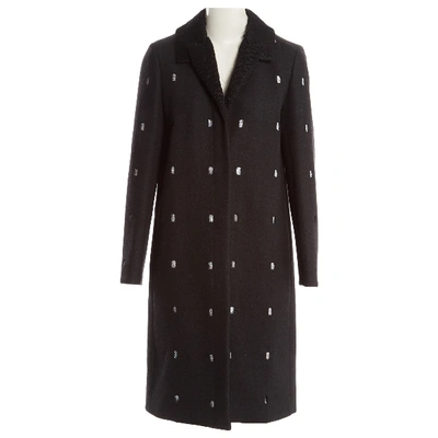 Pre-owned Marco De Vincenzo Wool Coat In Grey