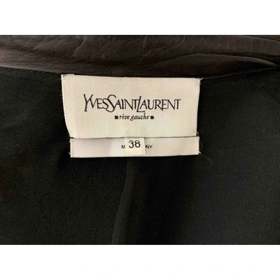 Pre-owned Saint Laurent Leather Biker Jacket In Black