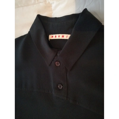 Pre-owned Marni Silk Shirt In Black