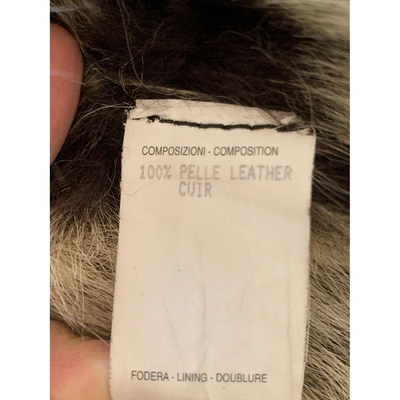 Pre-owned Gucci Brown Shearling Coat