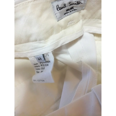 Pre-owned Paul Smith Straight Pants In White