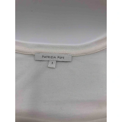 Pre-owned Patrizia Pepe White Viscose Top