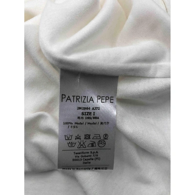 Pre-owned Patrizia Pepe White Viscose Top
