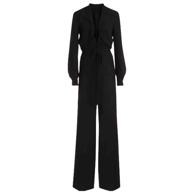 Pre-owned Chloé Silk Jumpsuit In Black