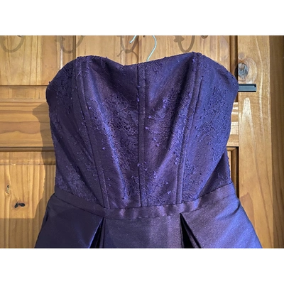 Pre-owned Monique Lhuillier Purple Dress