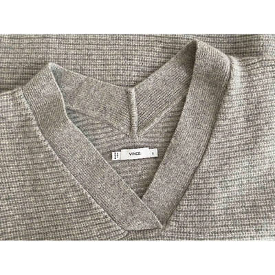 Pre-owned Vince Cashmere Jumper In Grey
