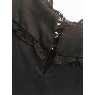 Pre-owned Miu Miu Silk Vest In Black