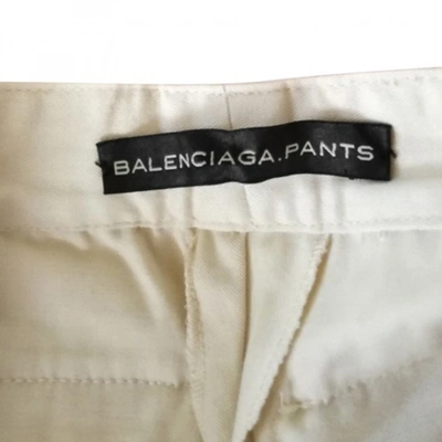 Pre-owned Balenciaga Ecru Cotton Shorts