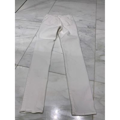 Pre-owned J Brand Slim Pants In White