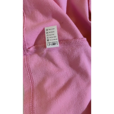 Pre-owned Moschino Pink Cotton Top