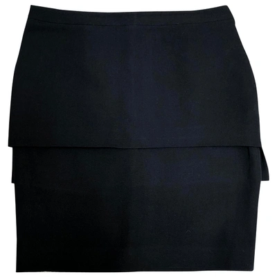 Pre-owned Givenchy Black Wool Skirt